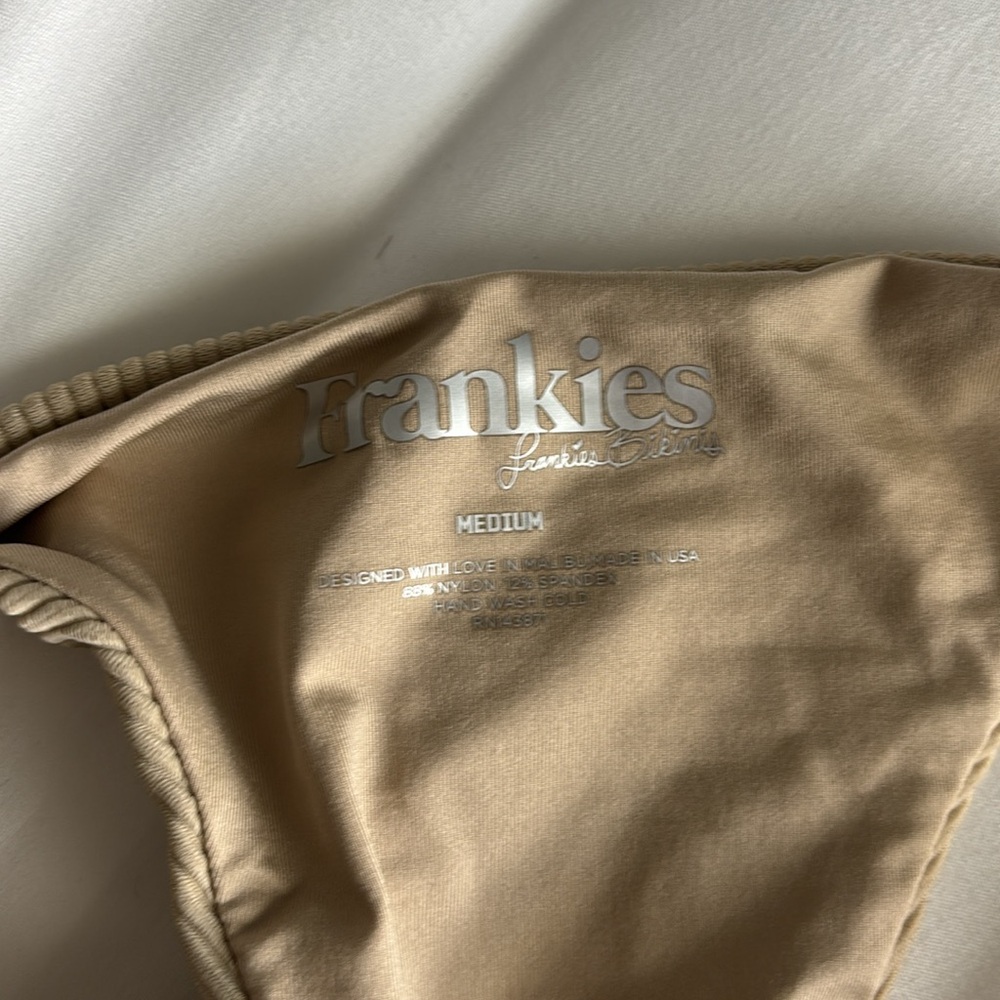 NWT Frankies Bikinis Victoria One Piece *TAN* - Picture 9 of 10